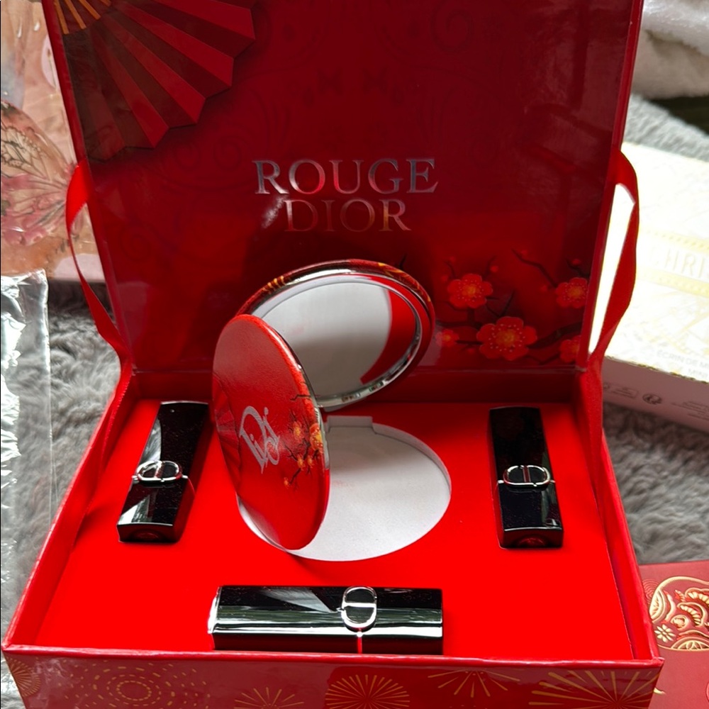 Dior Red Luxury Accessories Collection